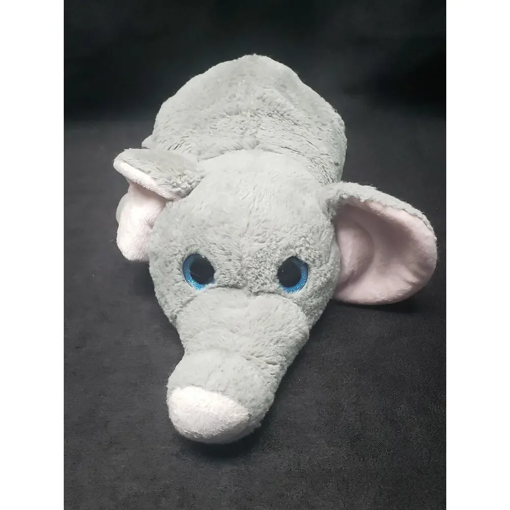 Flip A Zoo Stuffed Plush Animal/s Pink & Purple Unicorn & Blue Eyed Elephant